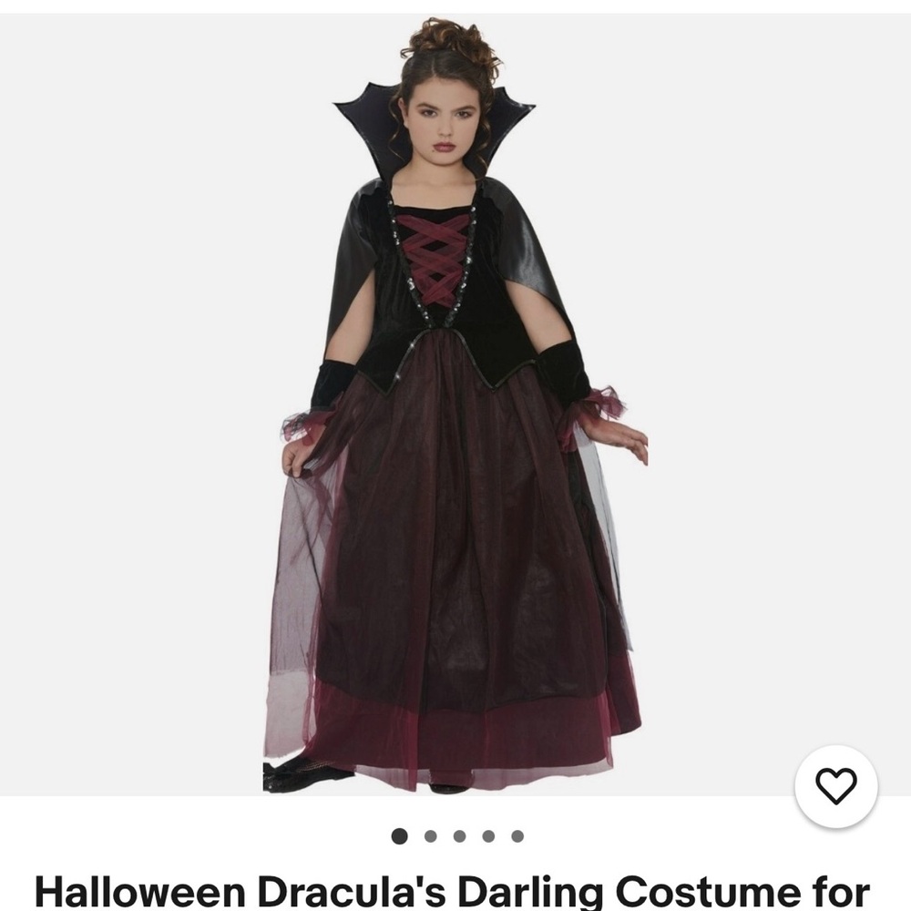 Black and Burgundy Gothic Dress